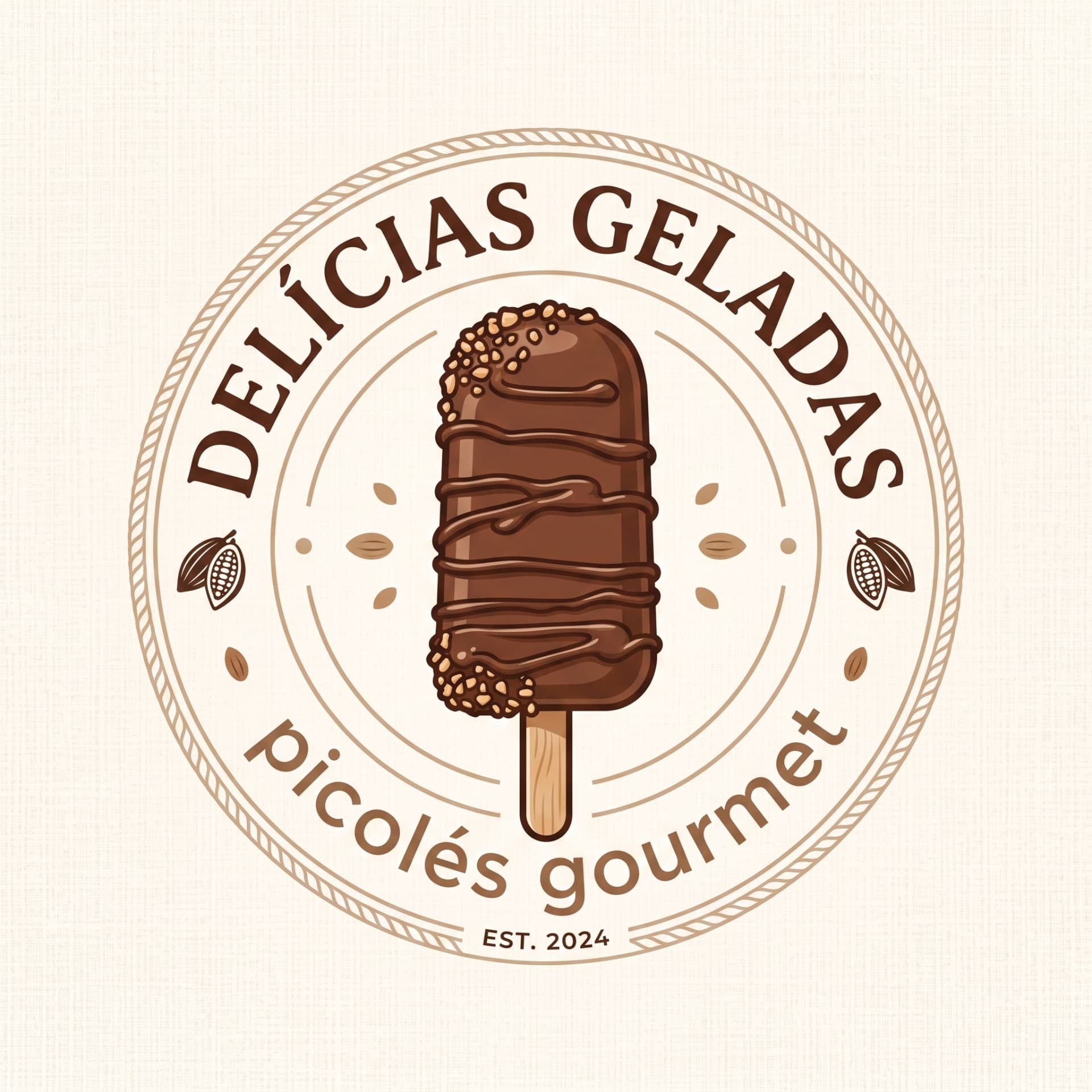 Logotipo Delícias Geladas