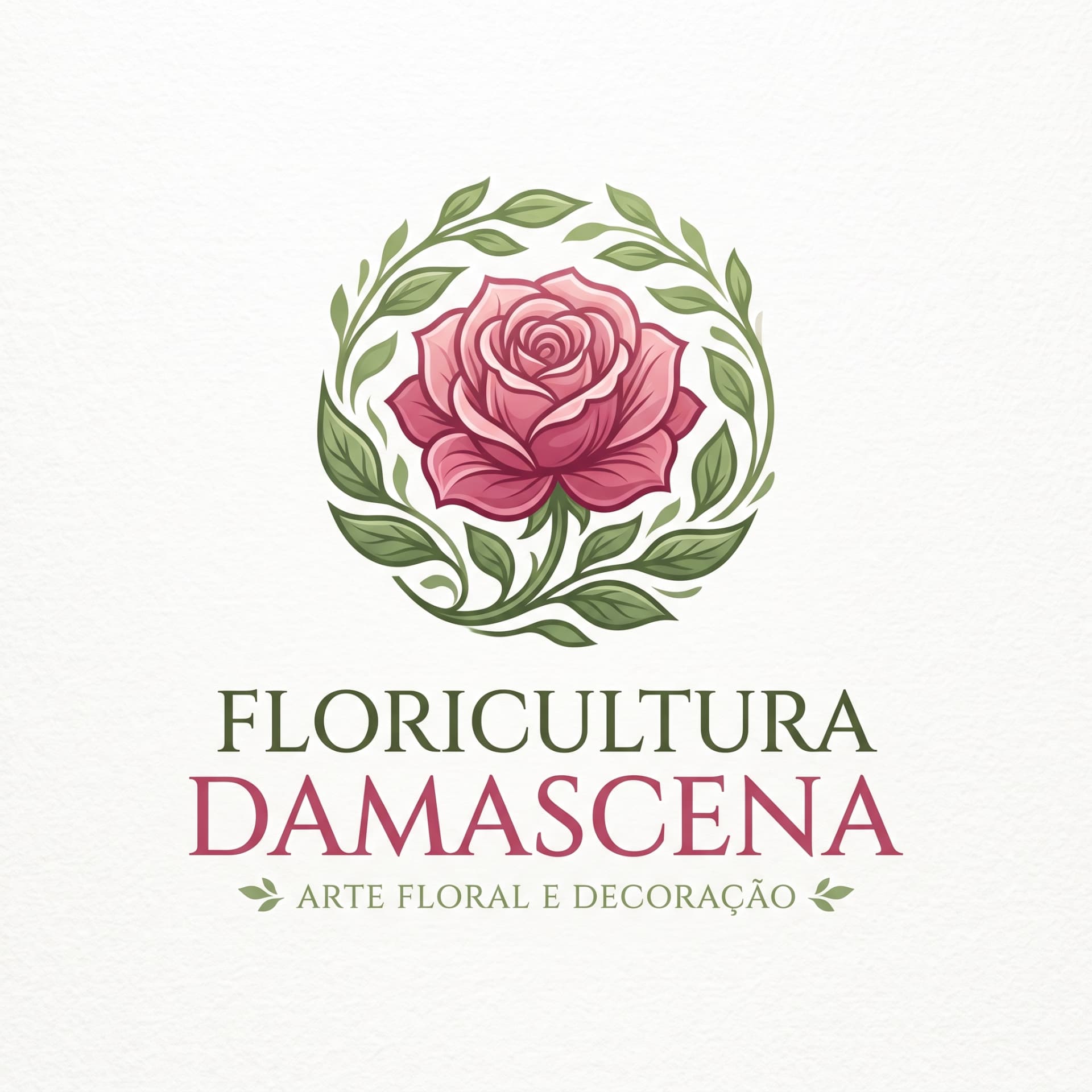 Logotipo Floricultura Damascena